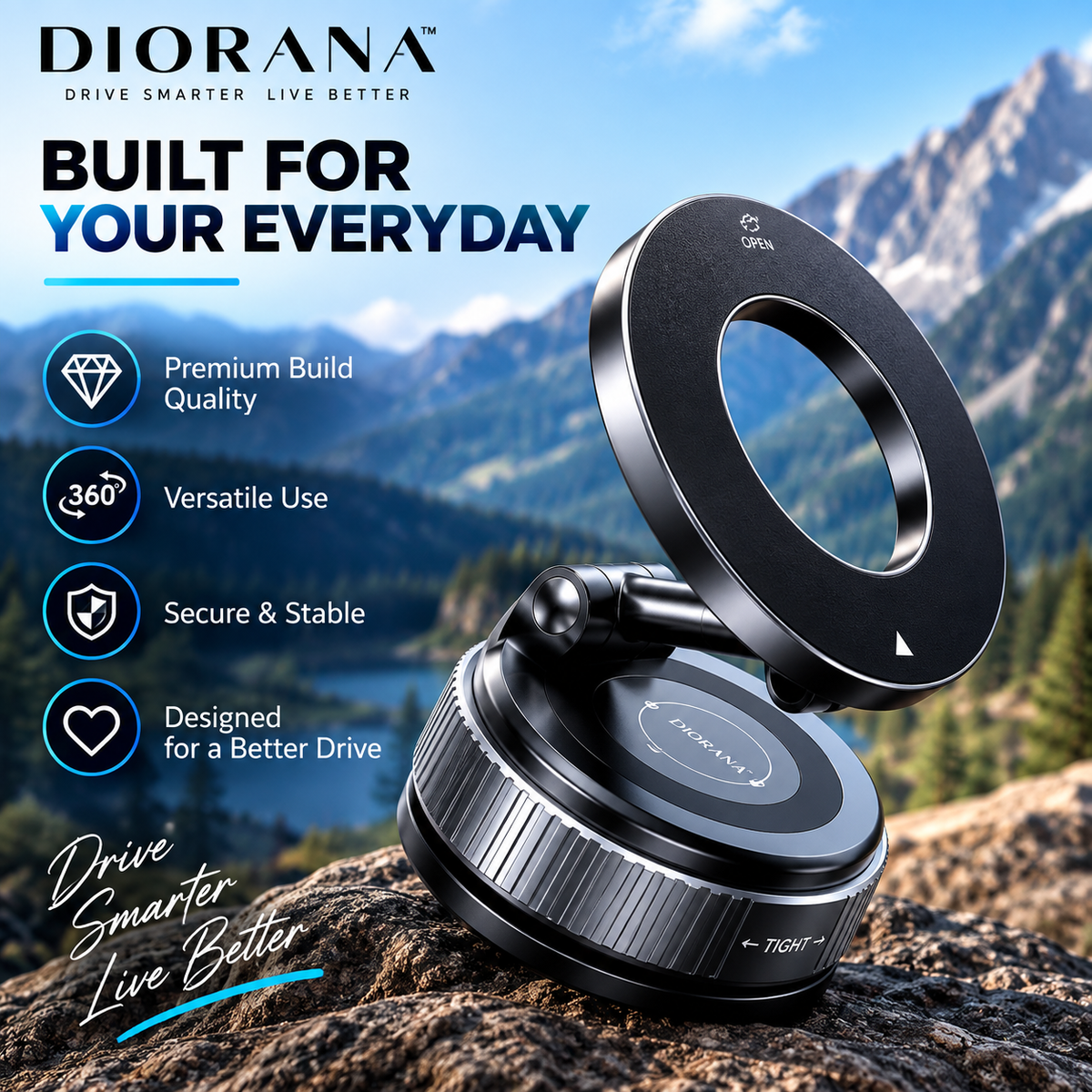 360° Magnetic Phone Mount