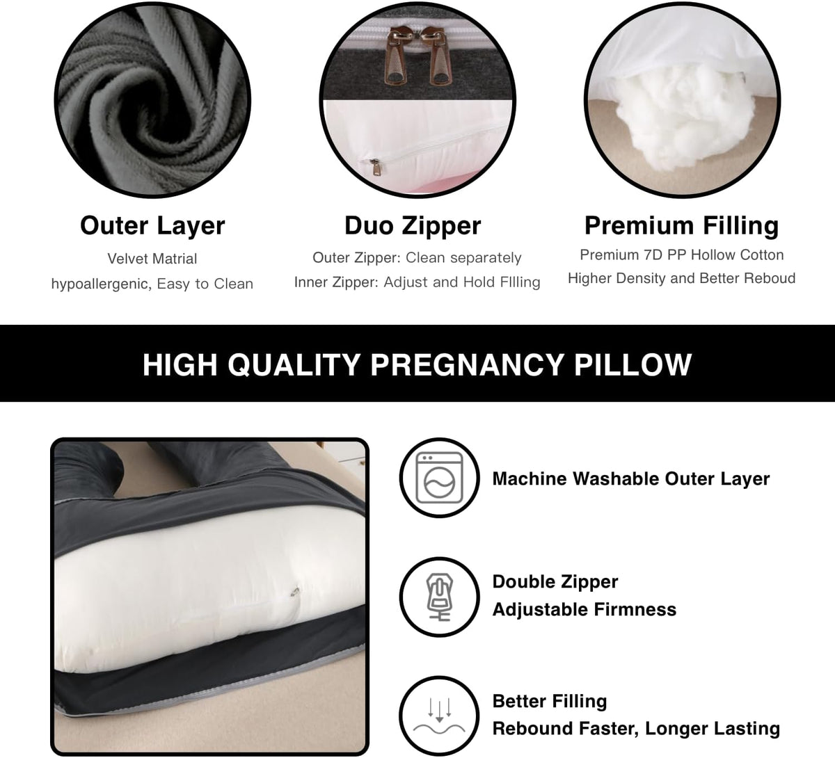 DeepSleep™ Full Body Support Pillow