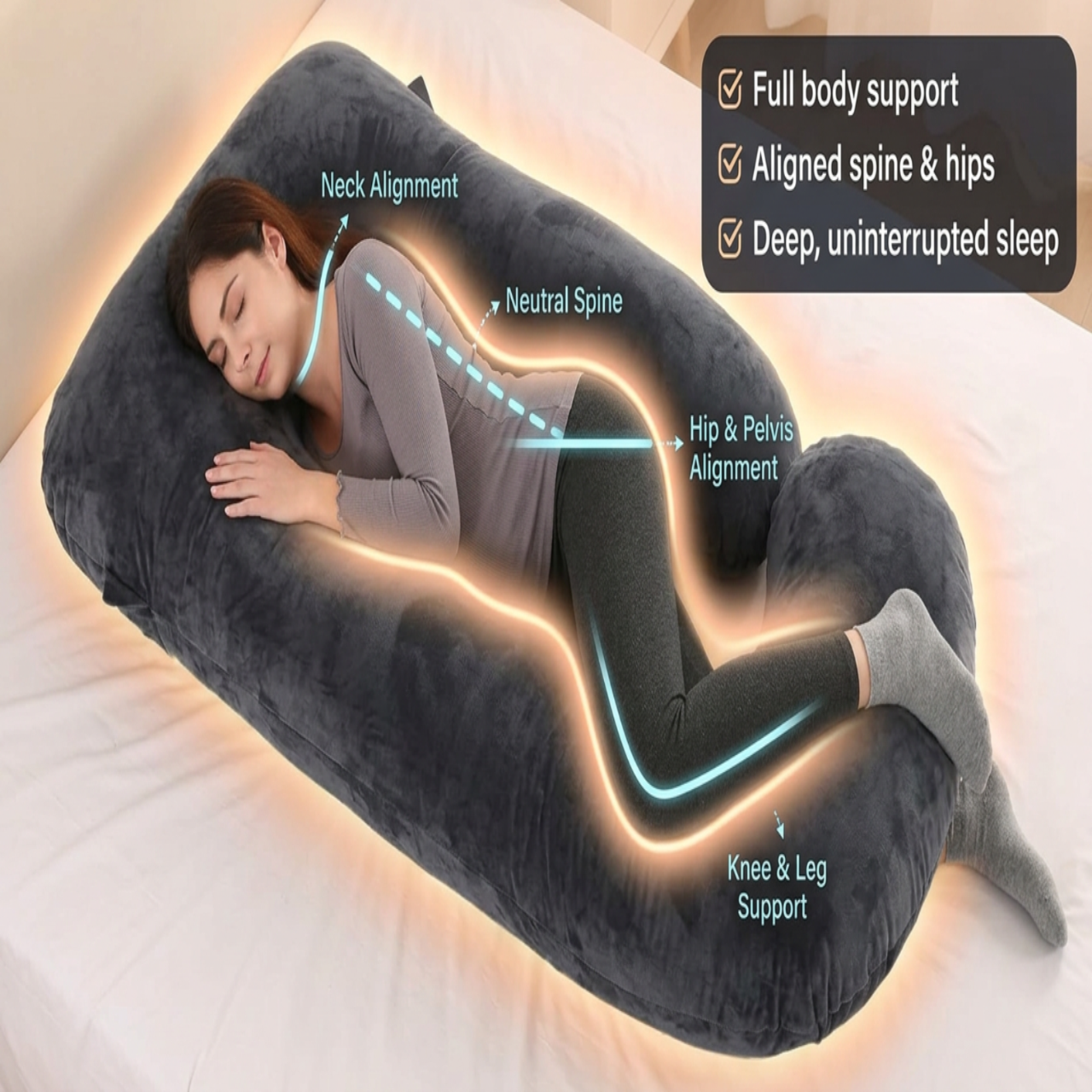 DeepSleep™ Full Body Support Pillow